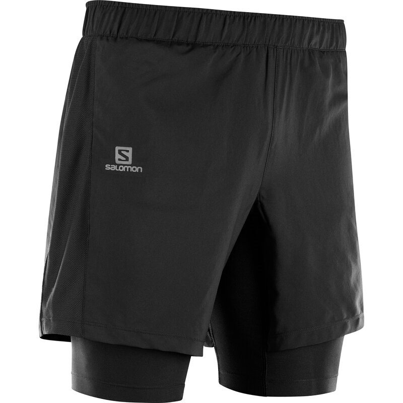 Salomon Herren Shorts AGILE TWINSKIN SHORT - Schwarz