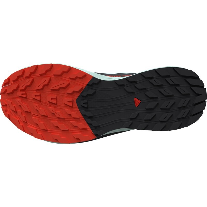 Salomon Herren Trailrunningschuhe SHOES SENSE RIDE 5 - Schwarz/Bay/Kirschtomate