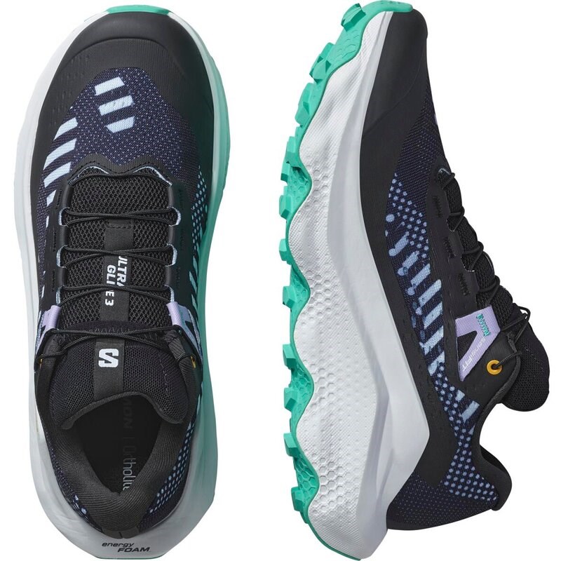 Salomon Damen Trailrunningschuhe SHOES ULTRA GLIDE 3 W PROTO PACK - Schwarz/Weiß/Wasserfall