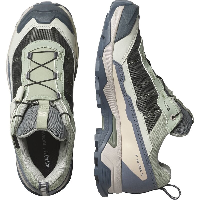 Salomon Damen Multifunktionsschuhe SHOES X ULTRA 5 GTX W - Seegras/Turbulence/Tender Peach