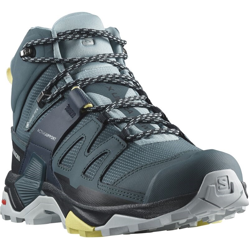 Salomon Damen Multifunktionsstiefel SHOES X ULTRA 4 MID GTX W - Sternengucker/Carbon/Steinblau
