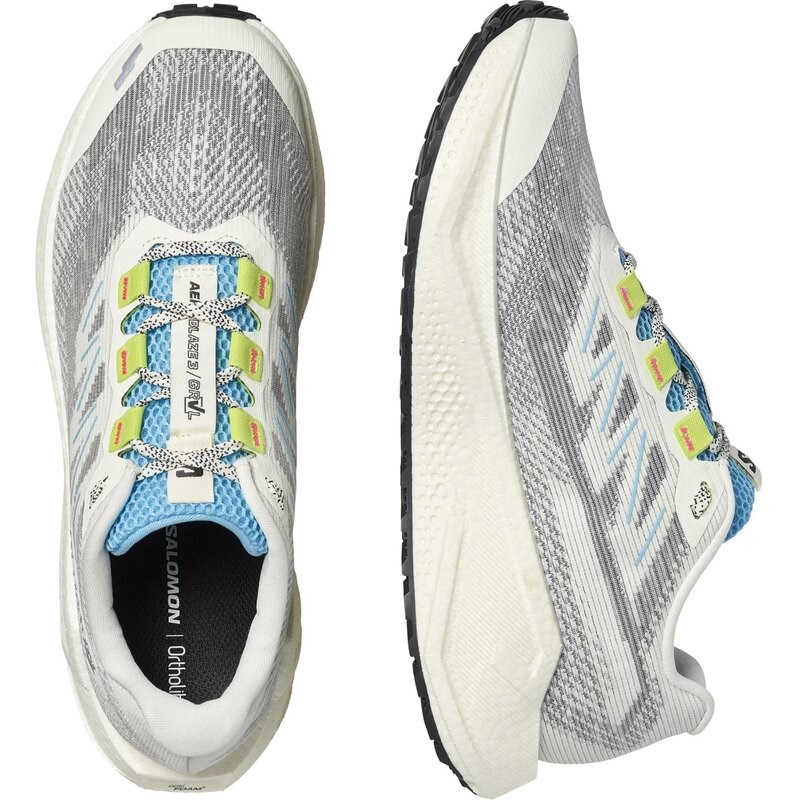 Salomon Herren Laufschuhe SHOES AERO BLAZE 3 GRVL - Vanilleeis/Ojos del Salar/Schwarz