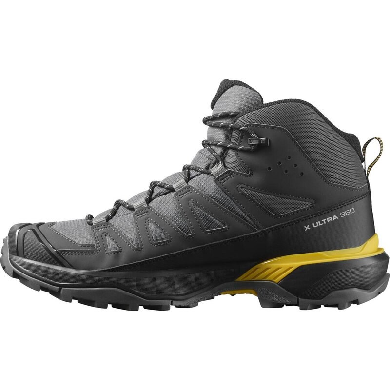 Salomon Herren Multifunktionsstiefel SHOES X ULTRA 360 MID GTX - Castlerock/Schwarz/Scharfer Senf