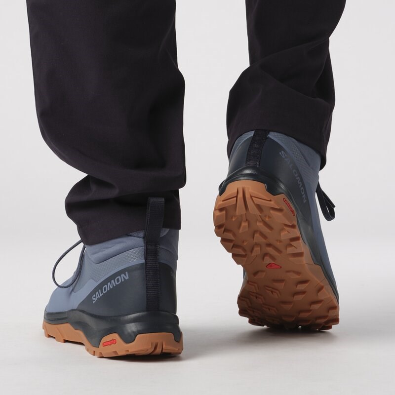 Salomon Herren Trekkinghalbschuhe SHOES OUTsnap CSWP - Bering Sea/Carbon/Gum8