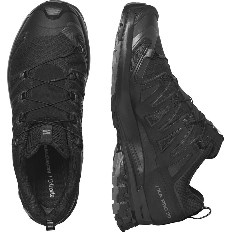 Salomon Herren Trailrunningschuhe SHOES XA PRO 3D V9 WIDE GTX - Schwarz/Phantom/Zinn