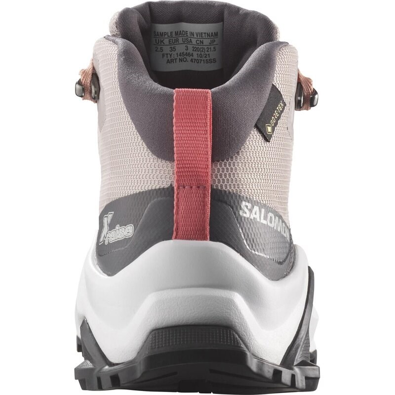 Salomon Kinder Trekkingstiefel SHOES X RAISE MID GTX J Ashes Of - Rosenasche/Pfirsichbeige/Teerose