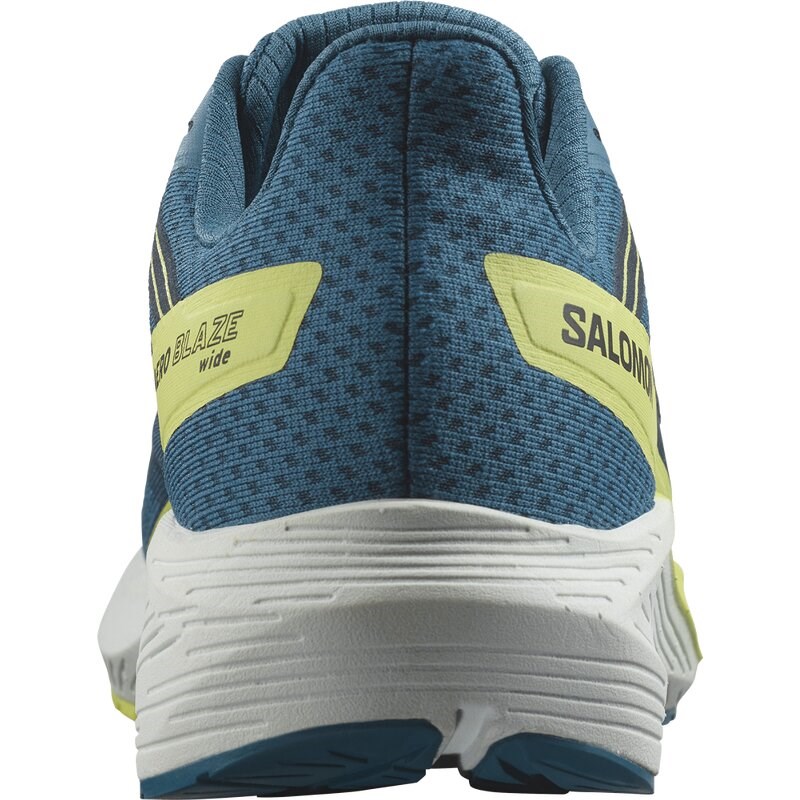 Salomon Herren Laufschuhe SHOES AERO BLAZE WIDE Blue - Blaue Asche/Sonnenlimette/Dunkelsaphir