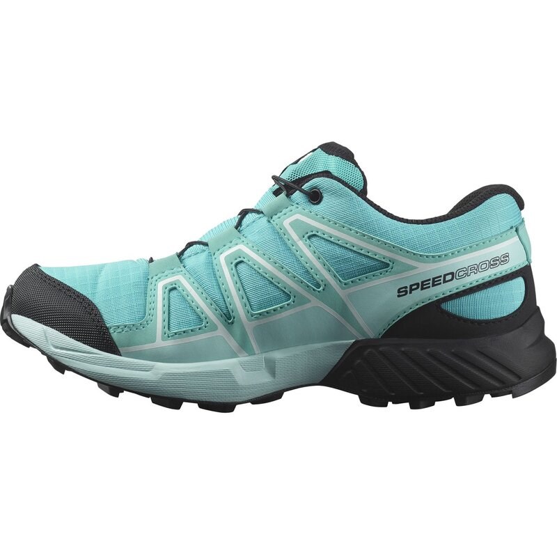 Salomon Kinder Trekkinghalbschuhe SHOES SPEEDCROSS WP J Blue - Blue Curaçao/Schwarz/Eisiges Aqua