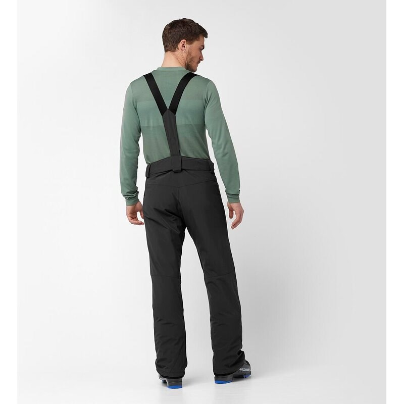 Salomon Herren Latzhose EDGE PANT M DEEP - TIEFSCHWARZ