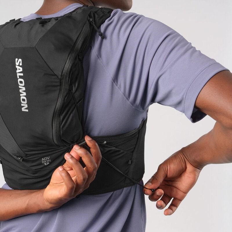 Salomon Rucksack ADV SKIN 12 SET - SCHWARZ