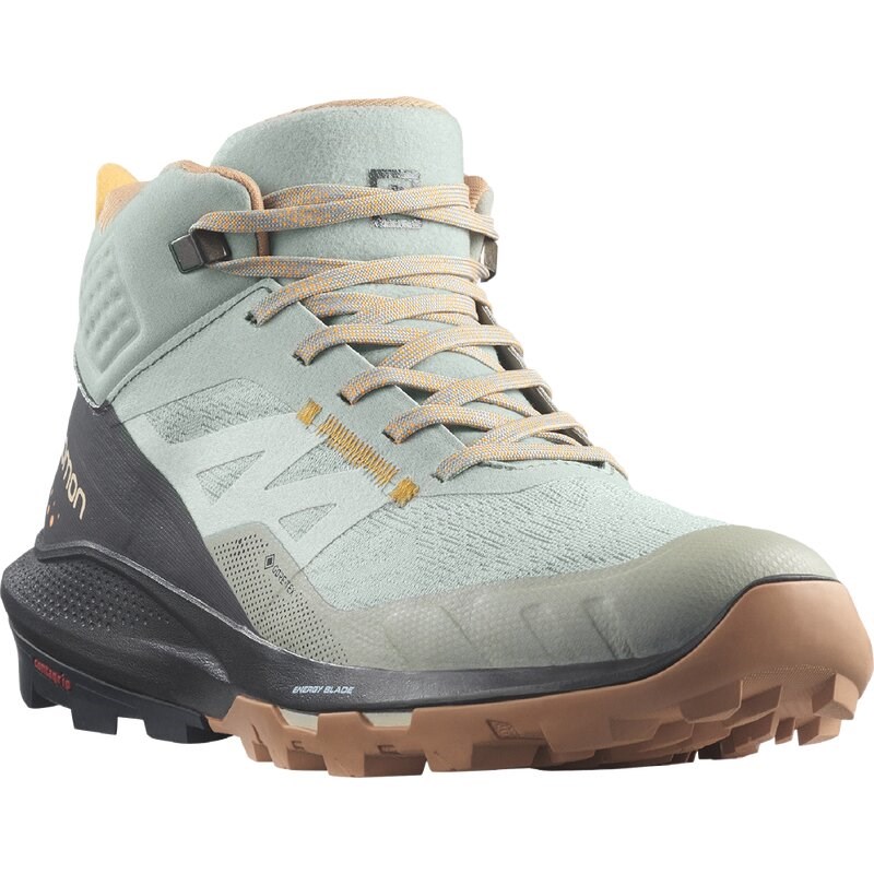 Salomon Damen Multifunktionsstiefel SHOES OUTpulse Mid GTX W Wrought - Schmiedeeisen/Ebenholz/Feuriges Orange