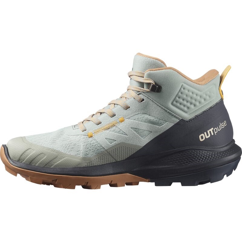 Salomon Damen Multifunktionsstiefel SHOES OUTpulse Mid GTX W Wrought - Schmiedeeisen/Ebenholz/Feuriges Orange