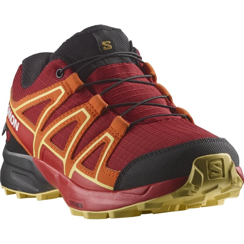 Salomon Kinder Multifunktionsschuhe SHOES SPEEDCROSS WP J Red - Rote Dahlie/Rotorange/Scharfes Grün