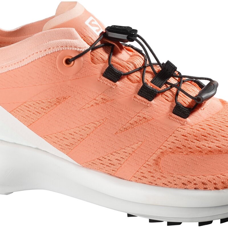 Salomon Damen Trailrunningschuhe SENSE - Cantaloupe/Weiß/Bellini