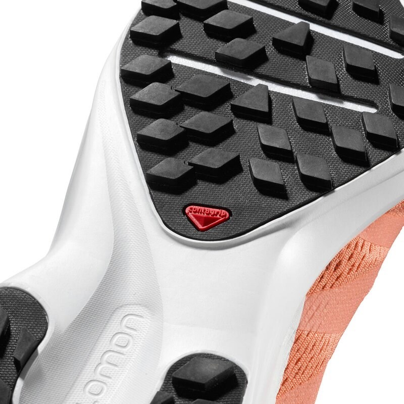 Salomon Damen Trailrunningschuhe SENSE - Cantaloupe/Weiß/Bellini