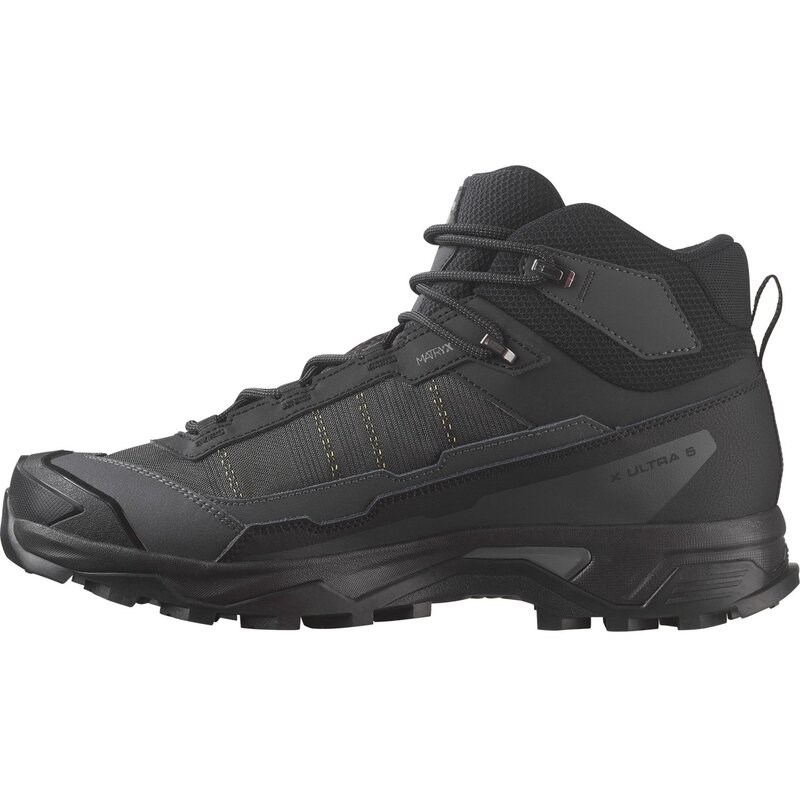Salomon Herren Multifunktionsstiefel SHOES X ULTRA 5 MID GTX - Schwarz/Asphalt/Castlerock