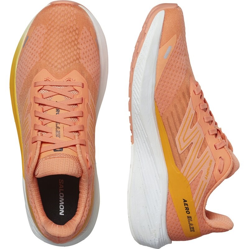 Salomon Damen Laufschuhe SHOES AERO BLAZE W - Cantaloupe/Zinnie/Weiß