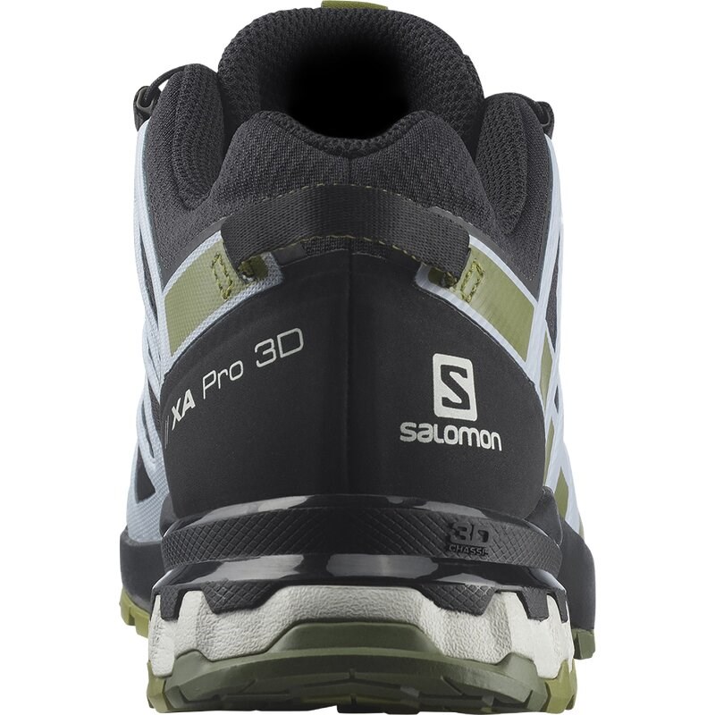 Salomon Damen Trailrunningschuhe SHOES XA PRO 3D v8 GTX W - Schwarz/Grünes Moos/Zenblau
