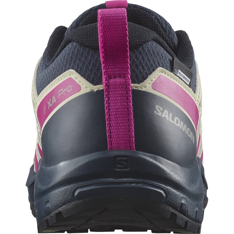 Salomon Kinder Multifunktionsschuhe SHOES XA PRO V8 CSWP J - Tinte/Transparentes Gelb/Pink G