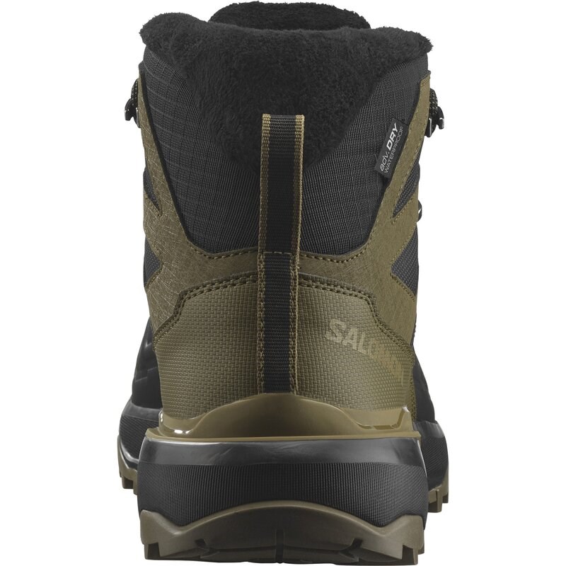 Salomon Herren Stiefel SHOES X ULTRA SNOWPILOT WP - Schwarz/Military Olive/Gothic Olive