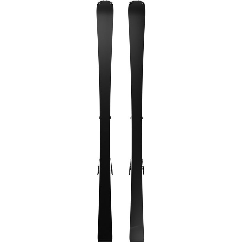 Salomon Herren All-Mountain Ski E - Schwarz/Neonrot/Chrom