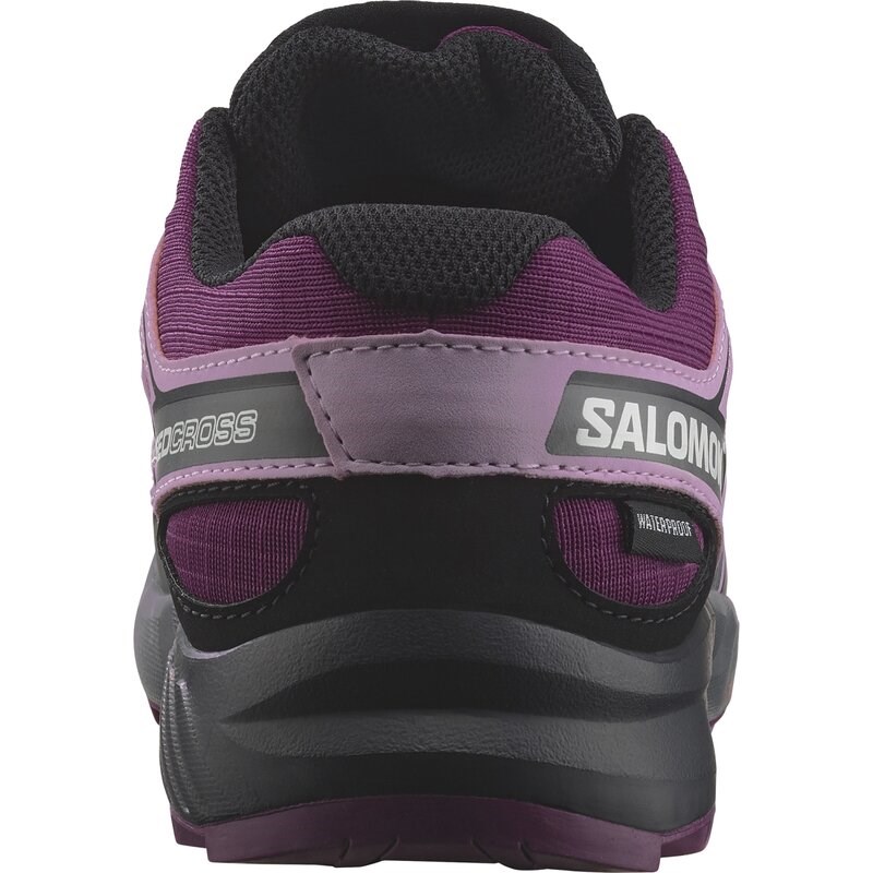Salomon Kinder Multifunktionsschuhe SHOES SPEEDCROSS WP J - Pflaumen-Caspia/Orchideenstrauß/Schwarz