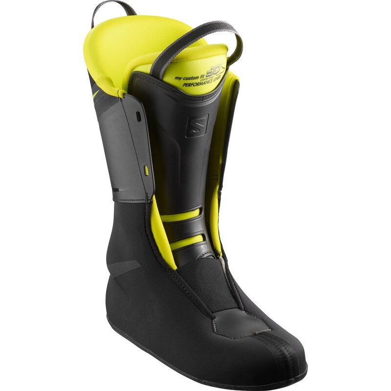 Salomon Herren Skischuhe - SCHWARZ/Säuregrün/Weiß