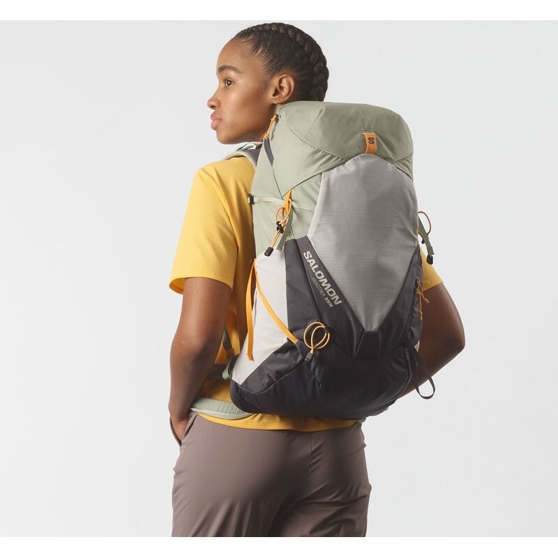 Salomon Rucksack AEROTREK 28 WOMEN - Seegras/Silberwolke/Eisen 9