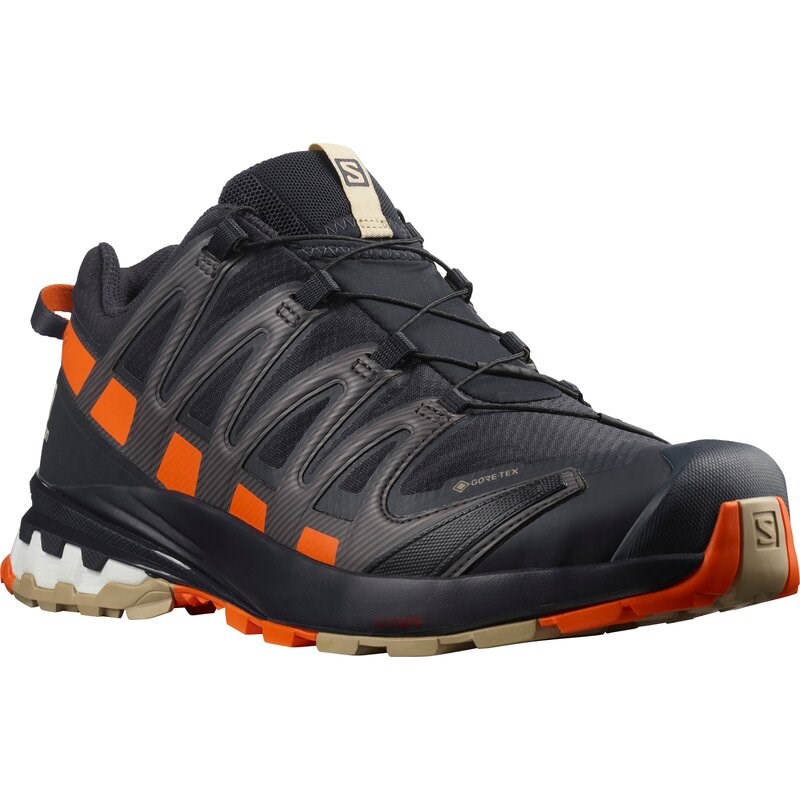 Salomon Herren Trailrunningschuhe XA PRO 3D v8 - Nachthimmel/Rotorange/Safari