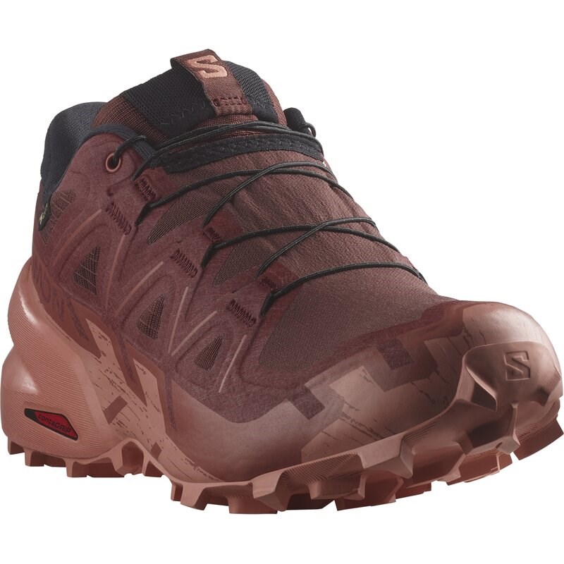 Salomon Damen Trailrunningschuhe SHOES SPEEDCROSS 6 GTX W Rum - Rumrosine/Scheunenrot/Canyon-Ton