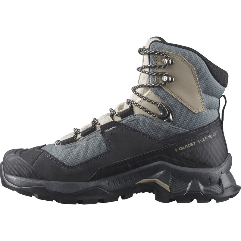 Salomon Damen Trekkingstiefel QUEST ELEMENT - Ebenholz/Regnerischer Tag/Stürmisches Wetter