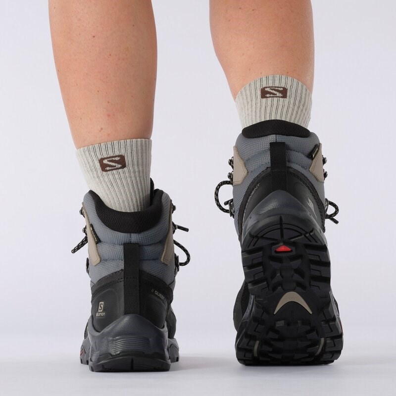 Salomon Damen Trekkingstiefel QUEST ELEMENT - Ebenholz/Regnerischer Tag/Stürmisches Wetter