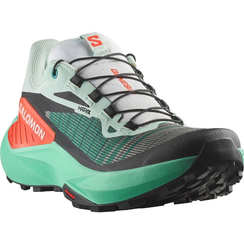 Salomon Damen Trailrunningschuhe SHOES GENESIS W - Bay/Elektrisches Grün/Kirschtomate