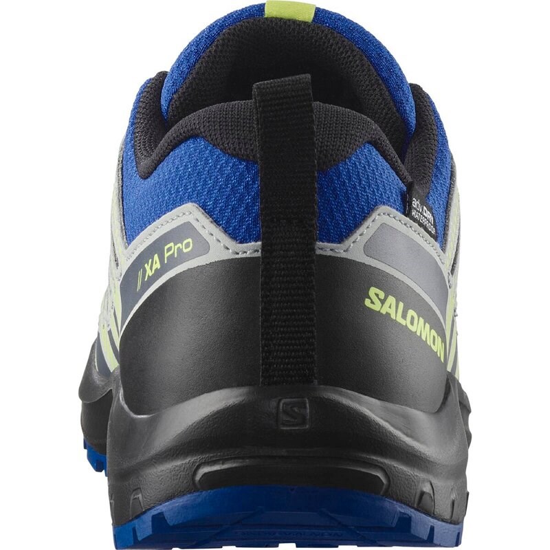 Salomon Kinder Trekkinghalbschuhe SHOES XA PRO V8 WP J - Nautischblau/Schwarz/Scharfes Grün