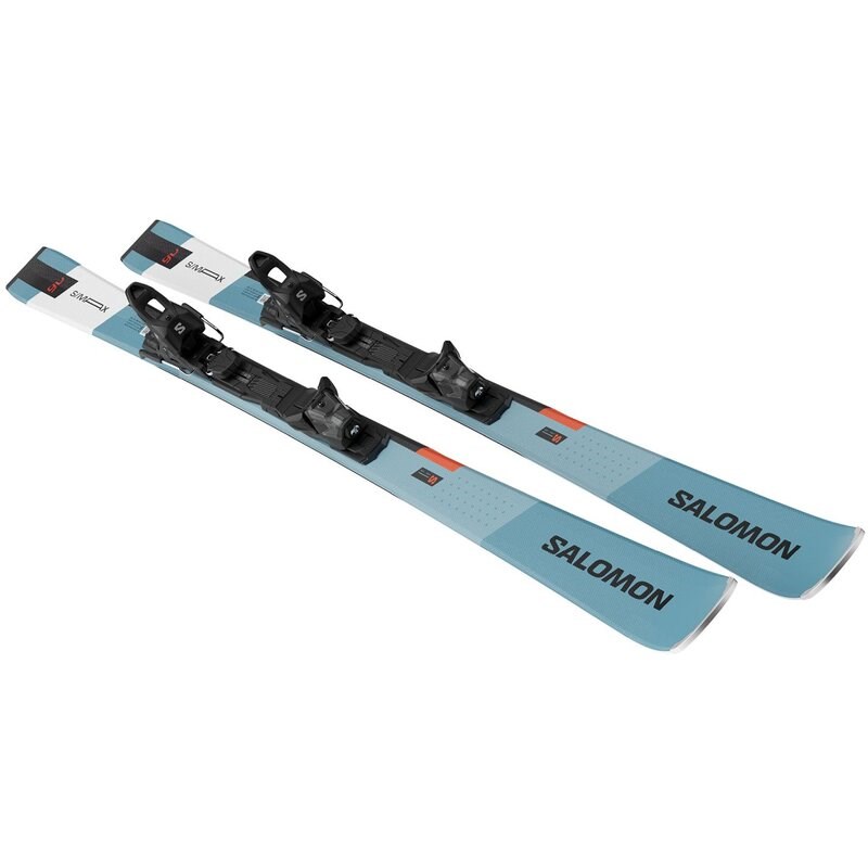 Salomon Herren All-Mountain Ski E - Tahiti-Türkis/Hellrot/Schwarz