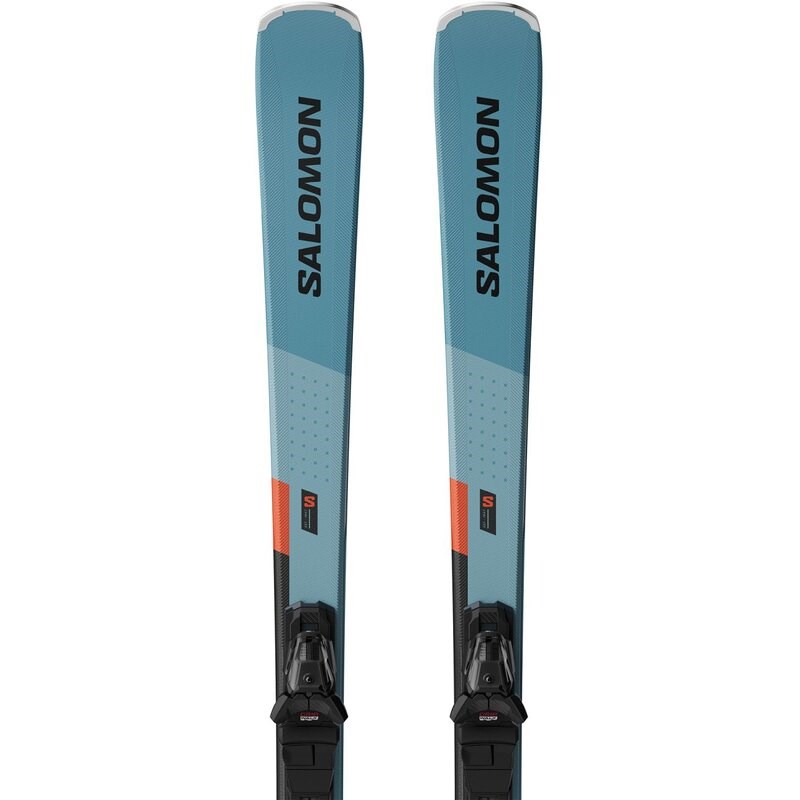 Salomon Herren All-Mountain Ski E - Tahiti-Türkis/Hellrot/Schwarz