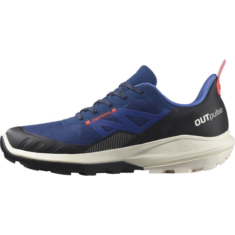 Salomon Herren Multifunktionsschuhe SHOES OUTpulse GTX Estate - Estate-Blau/Vanilleeis/Mohnrot