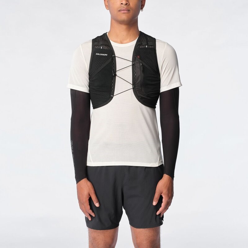 Salomon Rucksack ACT SKIN 8 NO FLASKS - SCHWARZ/METALL