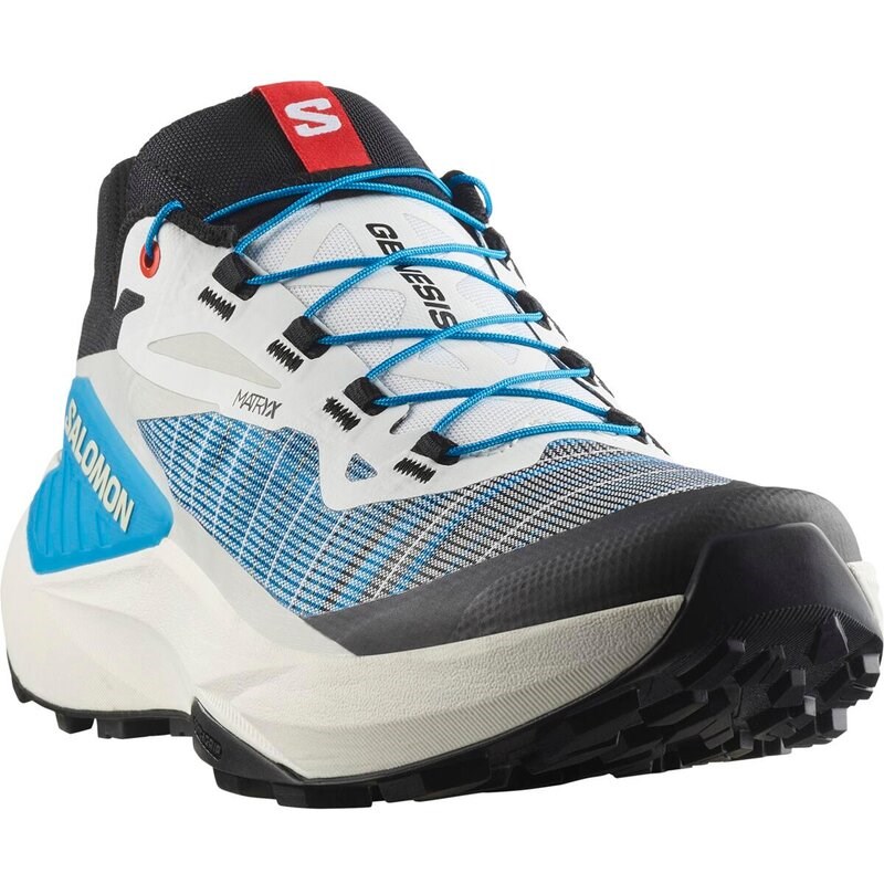 Salomon Herren Trailrunningschuhe SHOES GENESIS - Schwarz/Weiß/Transzendentes Blau