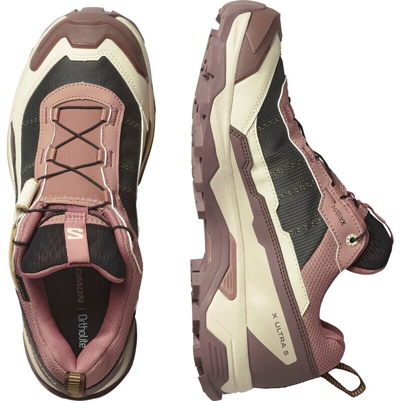Salomon Damen Multifunktionsschuhe SHOES X ULTRA 5 GTX W - Burlwood/French Roast/Rattan