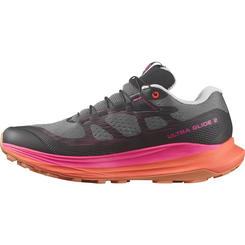 Salomon Damen Trailrunningschuhe SHOES ULTRA GLIDE 2 W - Pflaumenkätzchen/Schwarz/Pink Glo