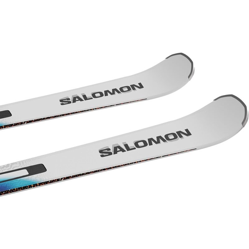 Salomon Herren All-Mountain Ski E ADDIKT + MI12 GW F80 - Weiß/Neon Blau/Rot