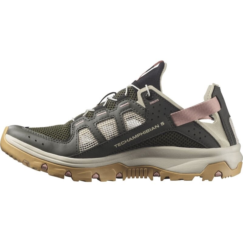Salomon Damen Sandalen SHOES TECHAMPHIBIAN 5 W - Torf/Regentag/Hyma-Rosa