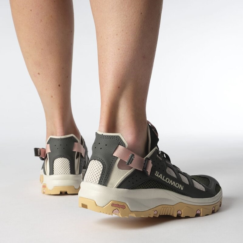 Salomon Damen Sandalen SHOES TECHAMPHIBIAN 5 W - Torf/Regentag/Hyma-Rosa