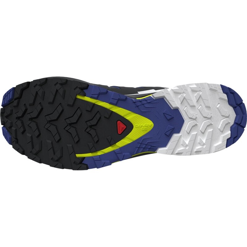 Salomon Herren Trailrunningschuhe SHOES XA PRO 3D V9 GTX - Schwarz/Surf the Web/Sicherheitsgelb