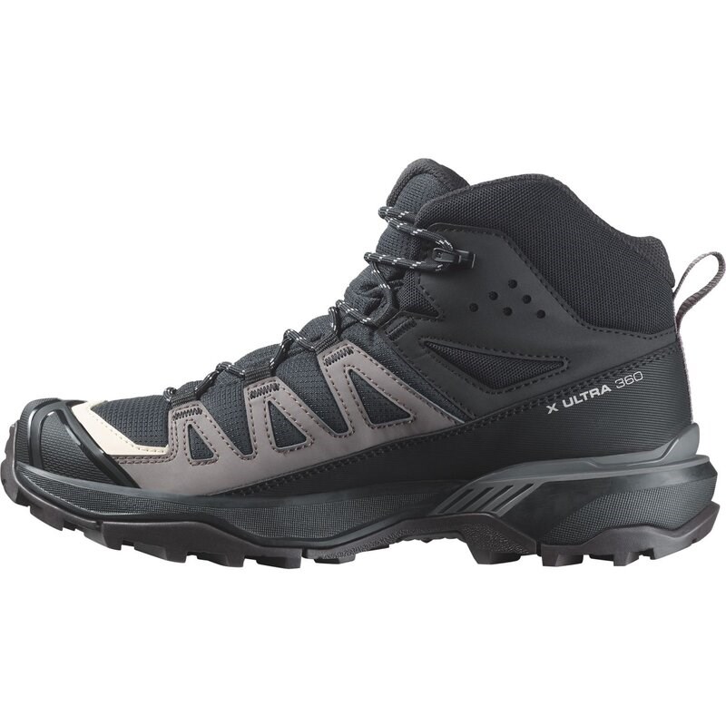 Salomon Damen Trekkingstiefel SHOES X ULTRA 360 MID GTX - Schwarz/Pflaumenkätzchen/Schiefer
