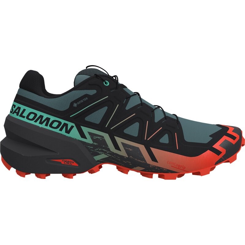 Salomon Herren Trailrunningschuhe SHOES SPEEDCROSS 6 GTX - Nordatlantik/Schwarz/Kirschtomate