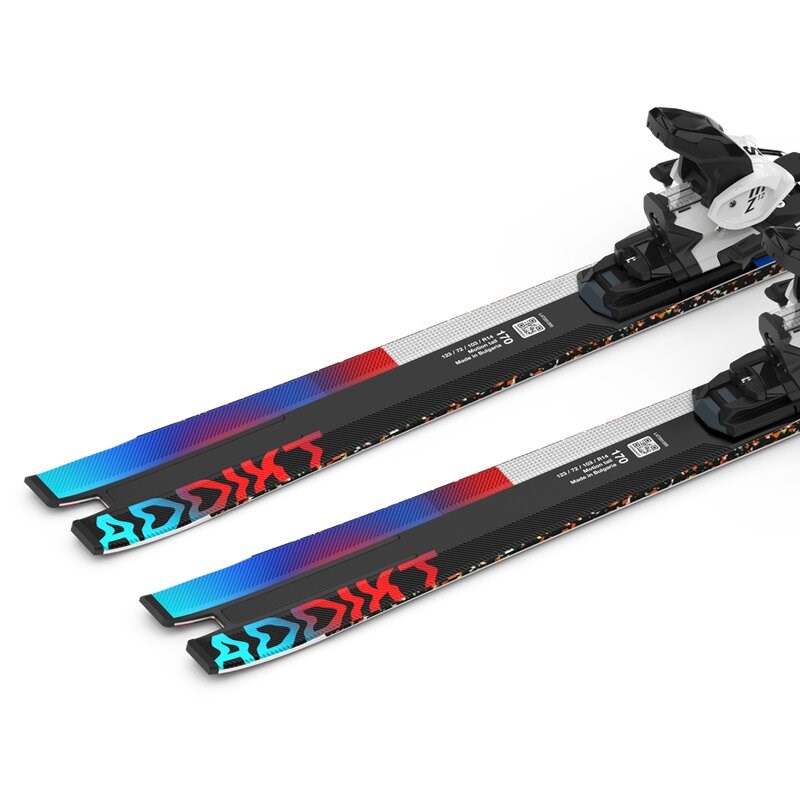 Salomon Herren All-Mountain Ski E ADDIKT + Z12 GW F80 - Weiß/Schwarz/Pastell-Neonblau 3