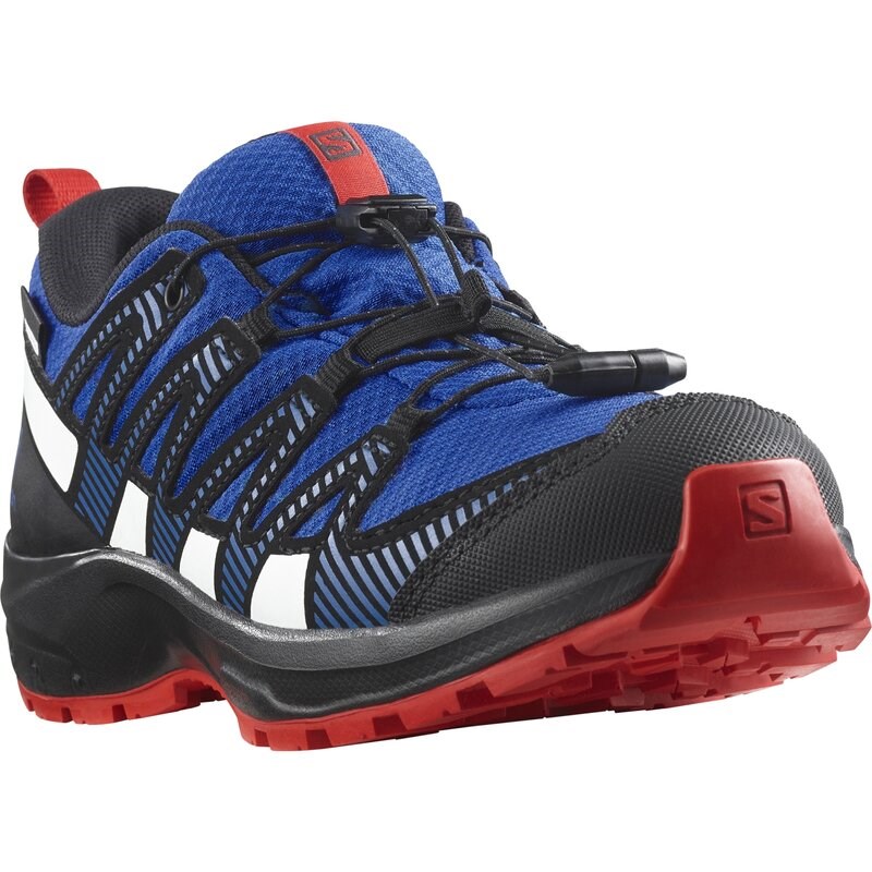 Salomon Kinder Multifunktionsschuhe SHOES XA PRO V8 CSWP J - Lapisblau/Schwarz/Feuriges Rot