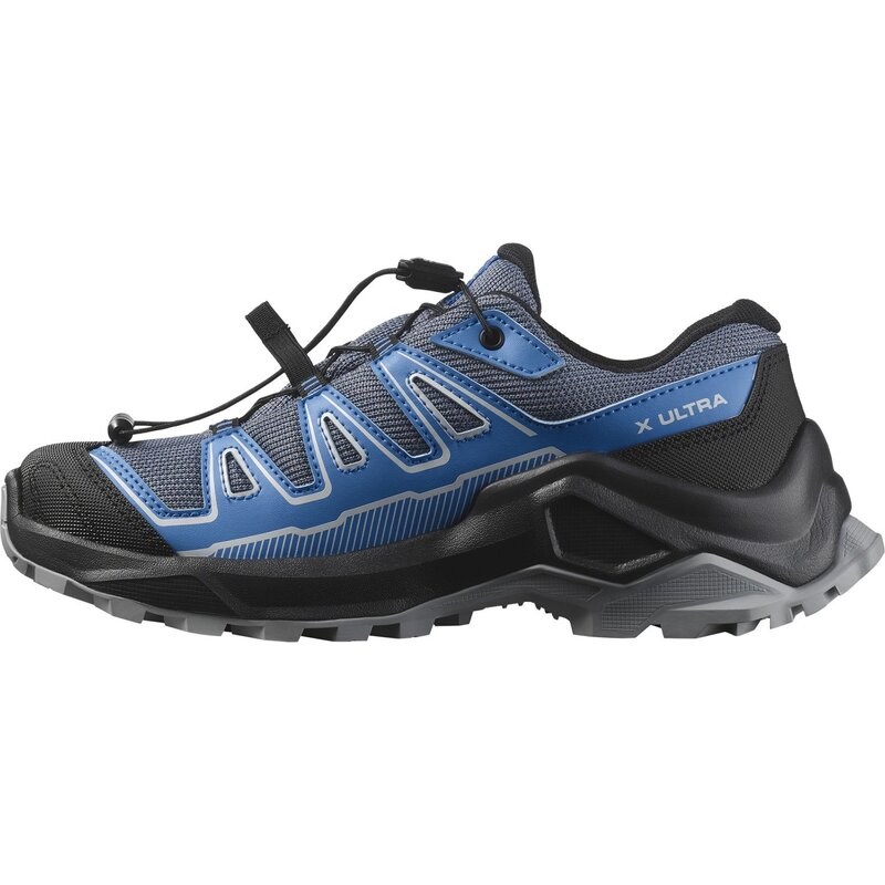 Salomon Kinder Walkingschuhe SHOES X ULTRA GTX J - Turbulenz/Schwarz/Französischblau